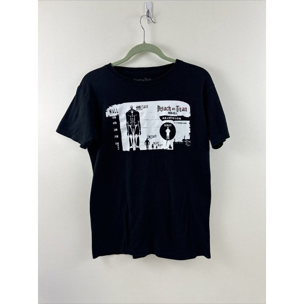 Attack on Titan Tee Shirt Size Medium Black T-Shirt 100% Cotton  Ripple Junction